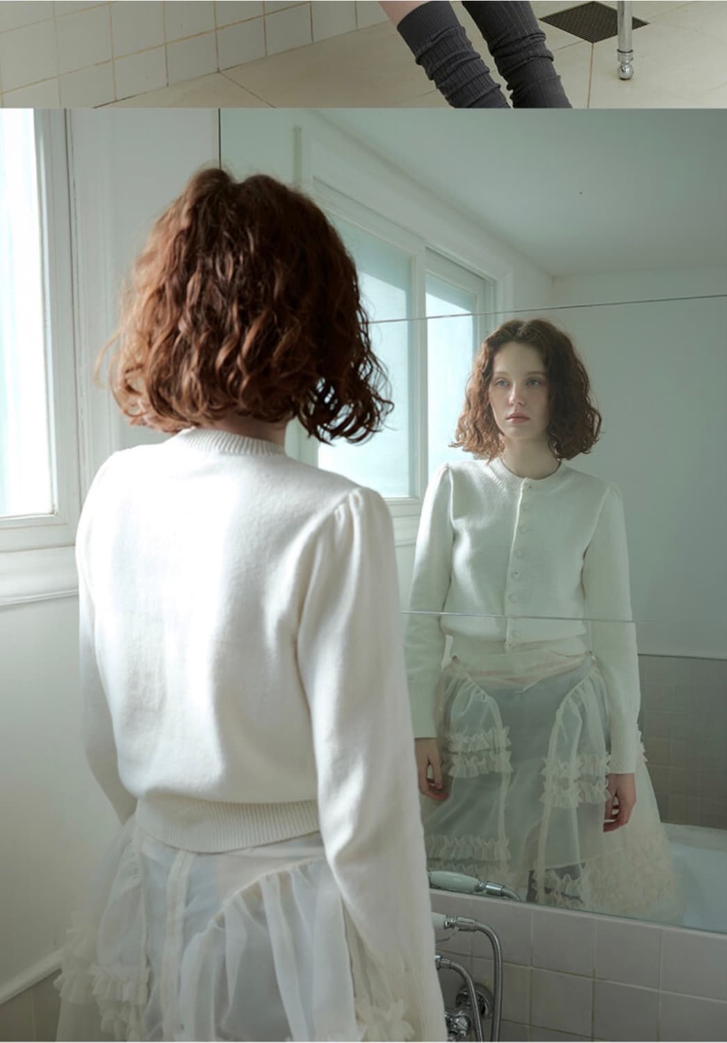 아옵트 오간자 레이어드 스커트 상품이미지4