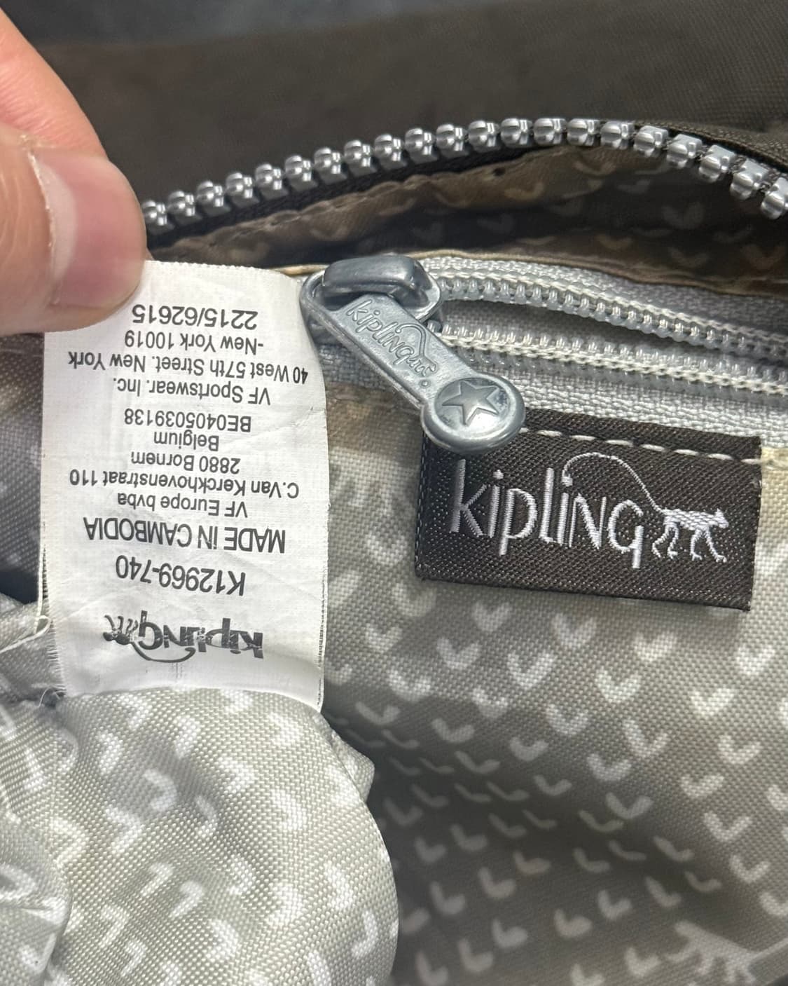 키플링 브라운 갈색 고릴라 인형 키링 크로스백 가방 갸루 펑크 로리걸 상품이미지7