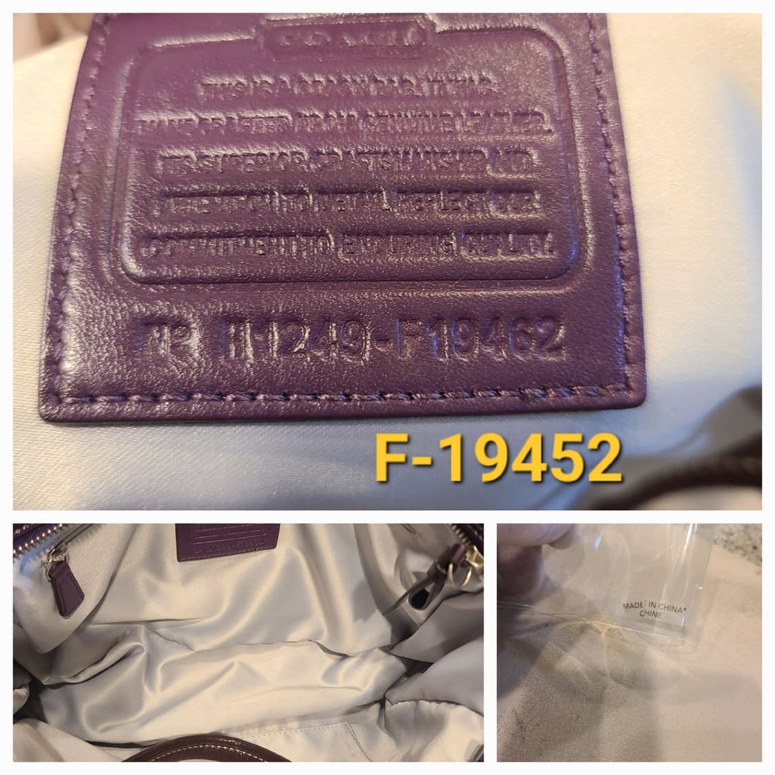 vtg.Coach F-19452 플럼퍼플 컬러 상품이미지6