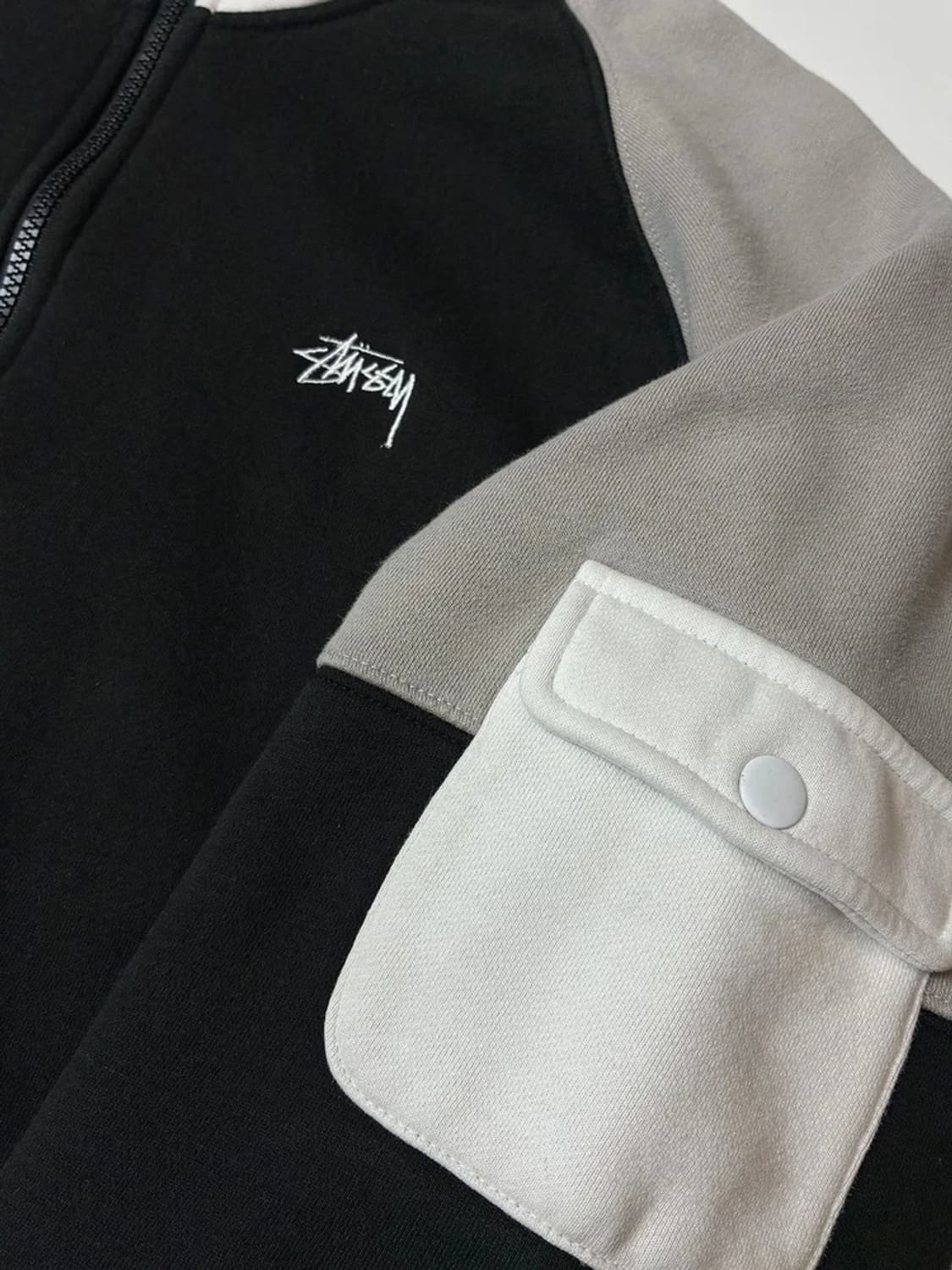 스투시 배색 반집업 트랙탑 맨투맨 PN9328 상품이미지3