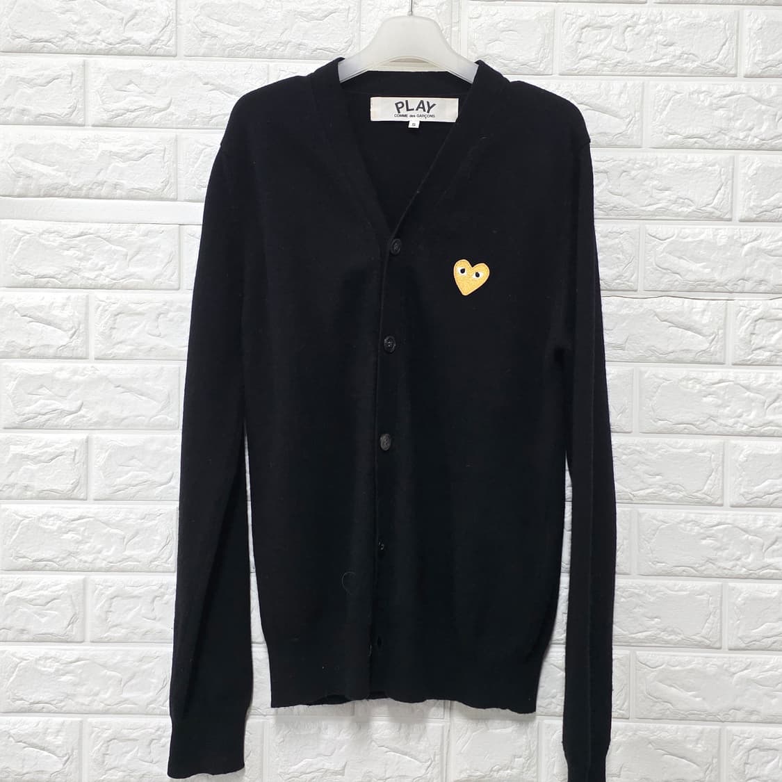 택포// 꼼데가르송 PLAY 블랙 가디건 S-M 상품이미지1