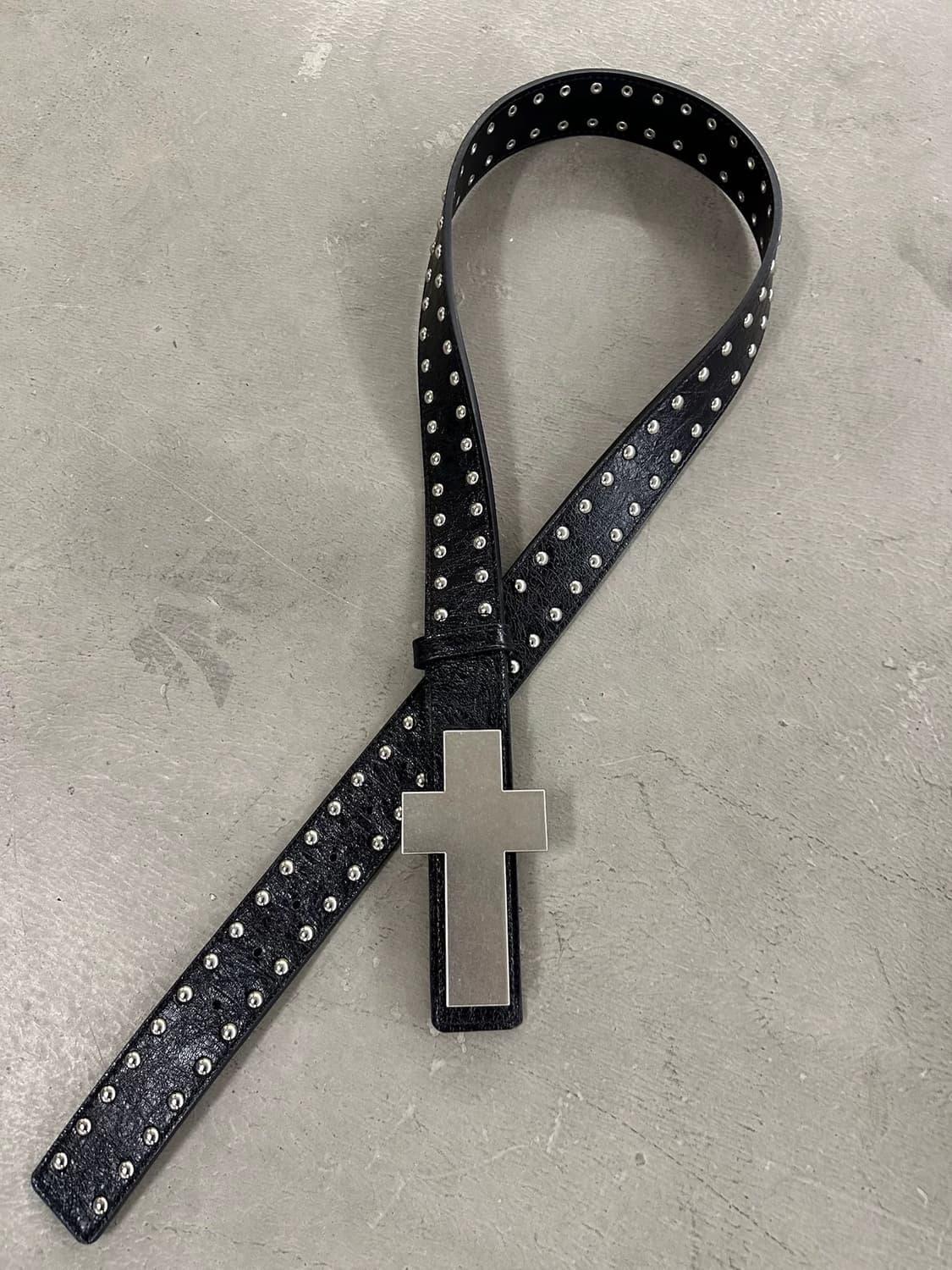 Cross Bolt Stud Belt 상품이미지6