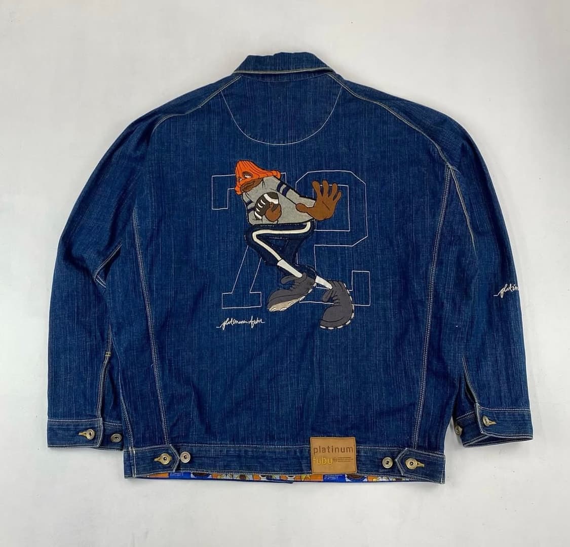 00s Fubu 빅로고 올드스쿨 데님 자켓(105) 상품이미지3