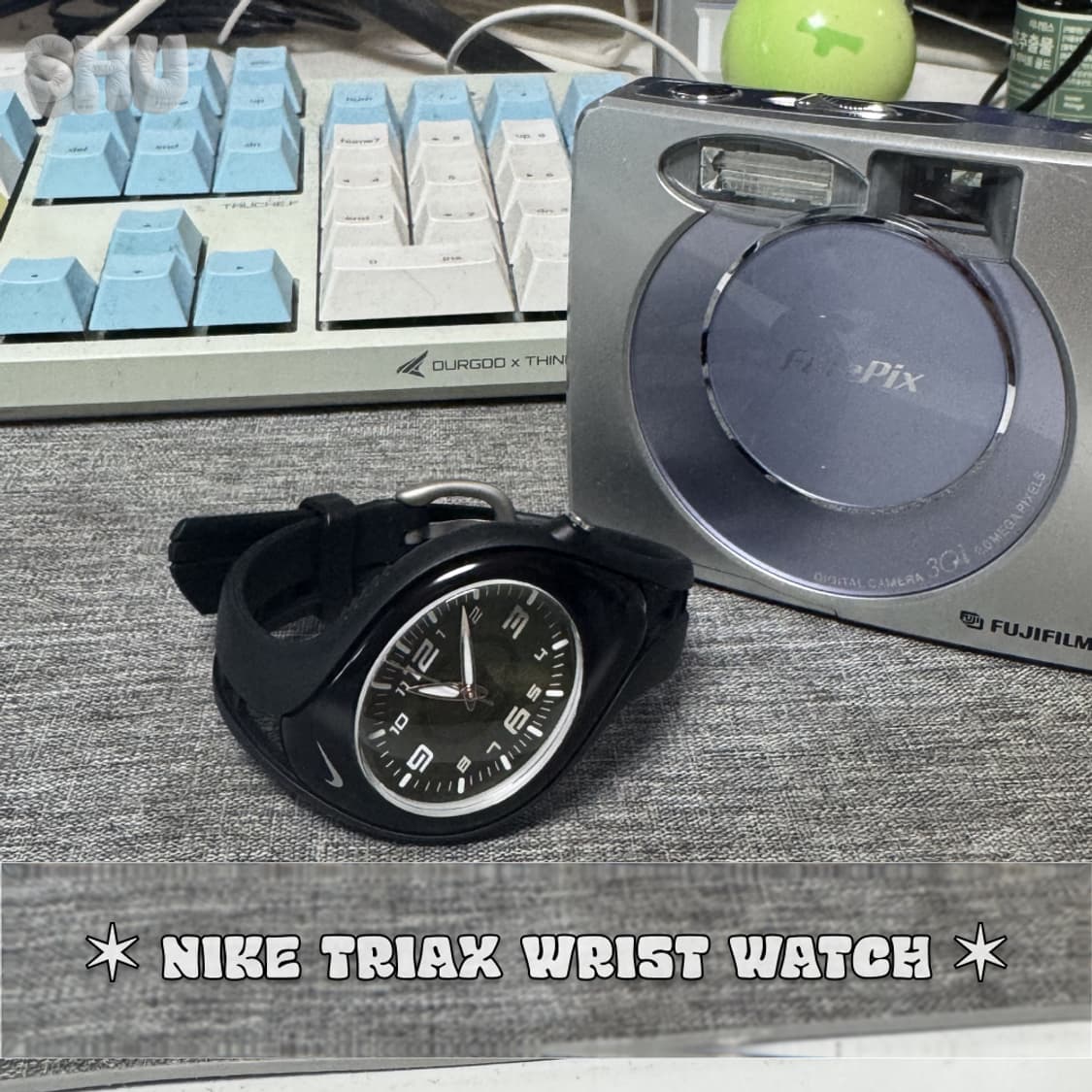 나이키 NIKE 트라이엑스 남녀공용 우레탄 손목시계 블랙 상품이미지2
