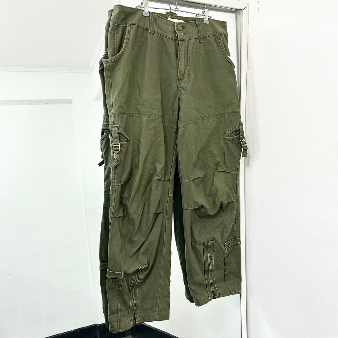 Hco1992 테크니컬 와이드 카고 팬츠 상품이미지4