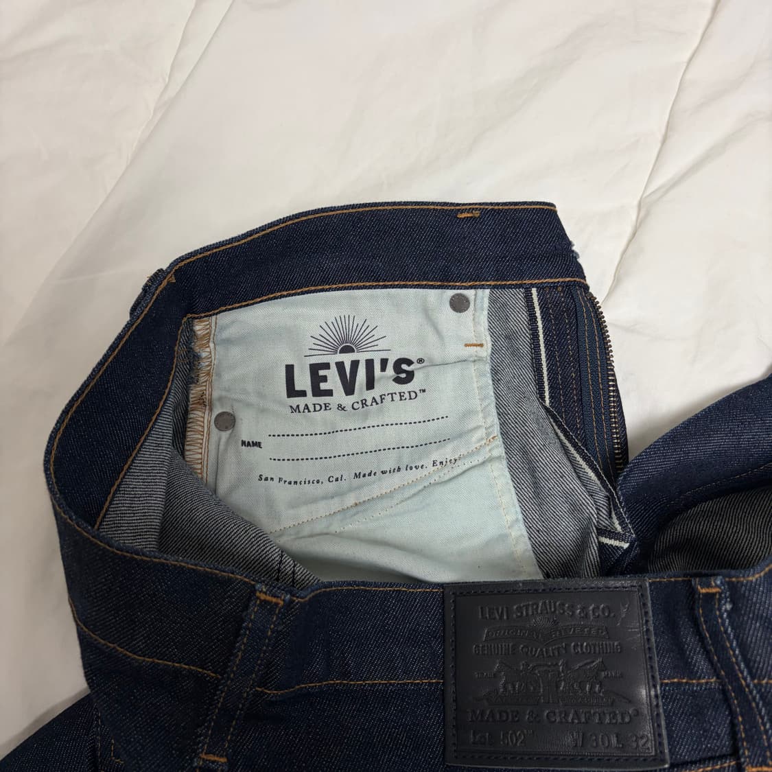 리바이스 Made&Crafted 502 taper fit 30/32 상품이미지5