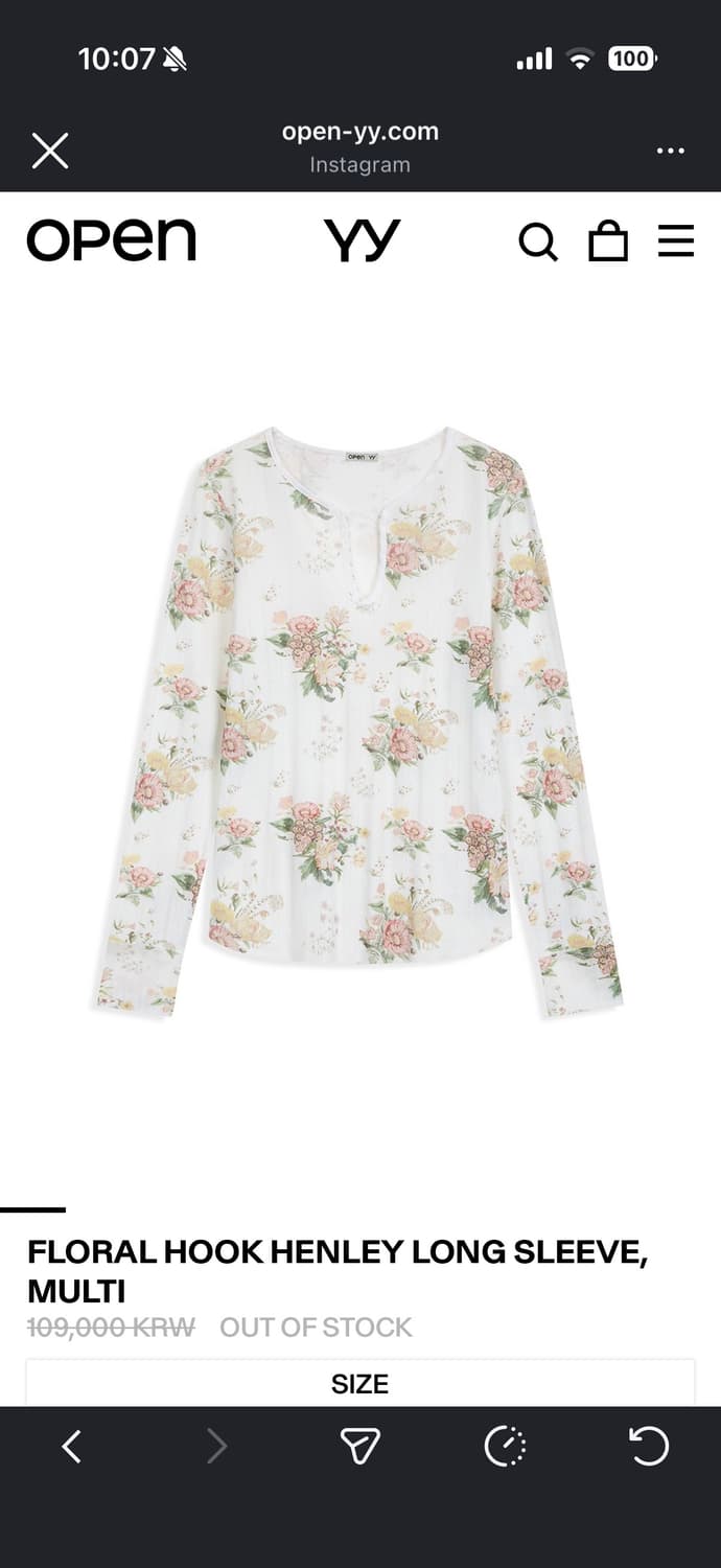openyy 플로럴 훅 슬리브 상품이미지1