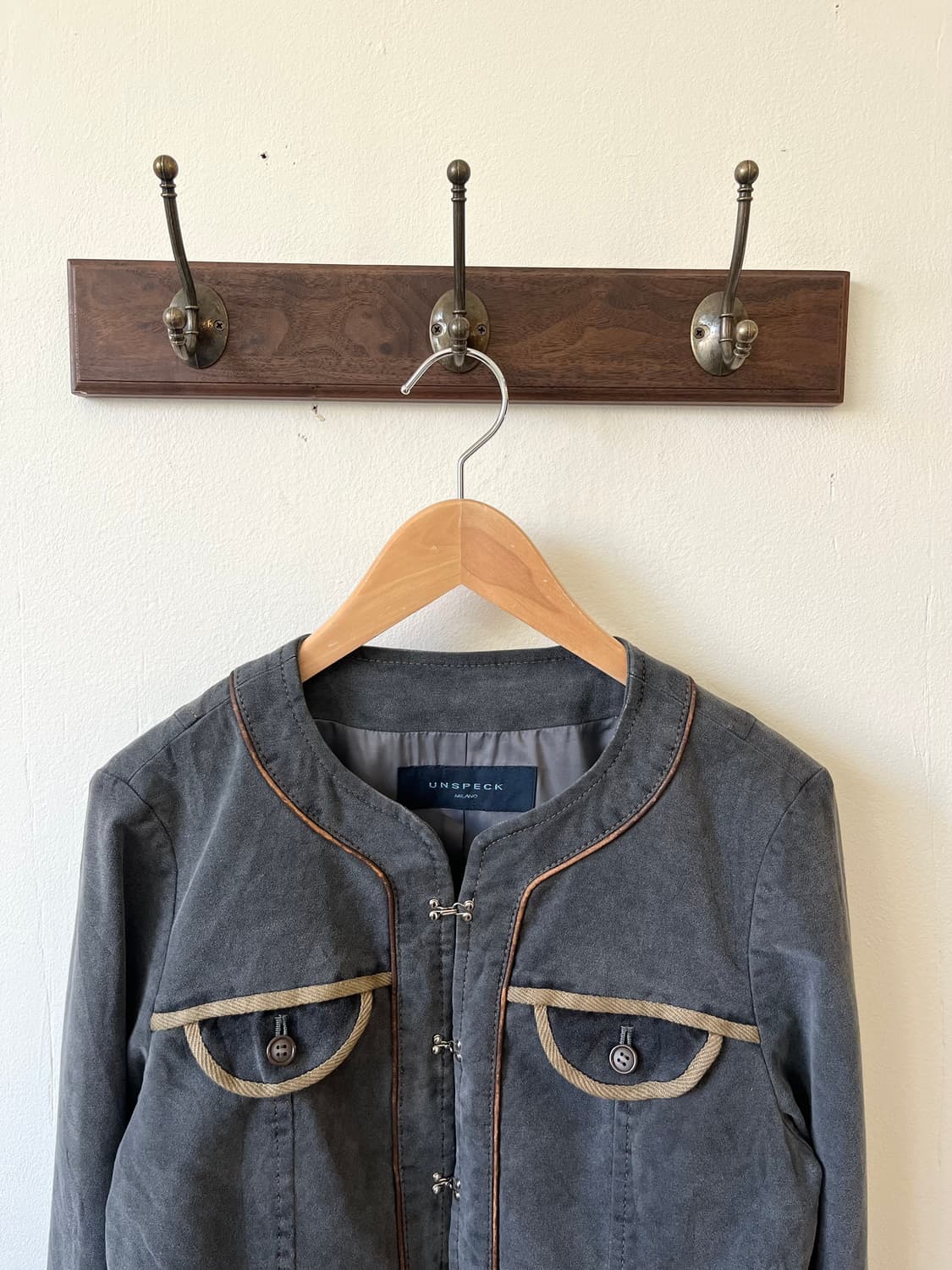 UNSPECK 스웨이드 후크 자켓 상품이미지4