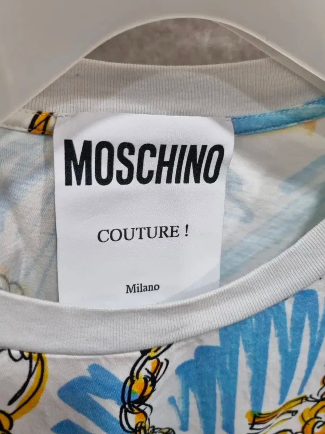 여성 90 모스키노 오버핏 체인무늬 반팔 상품이미지3