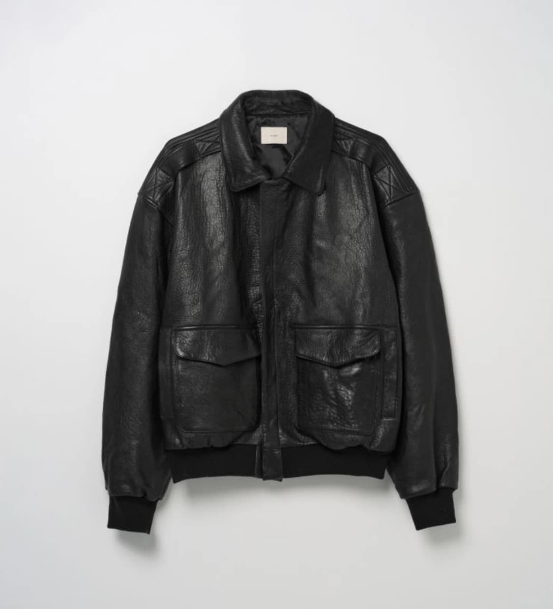 스튜디오 알로이 레더자켓 블랙 상품이미지1