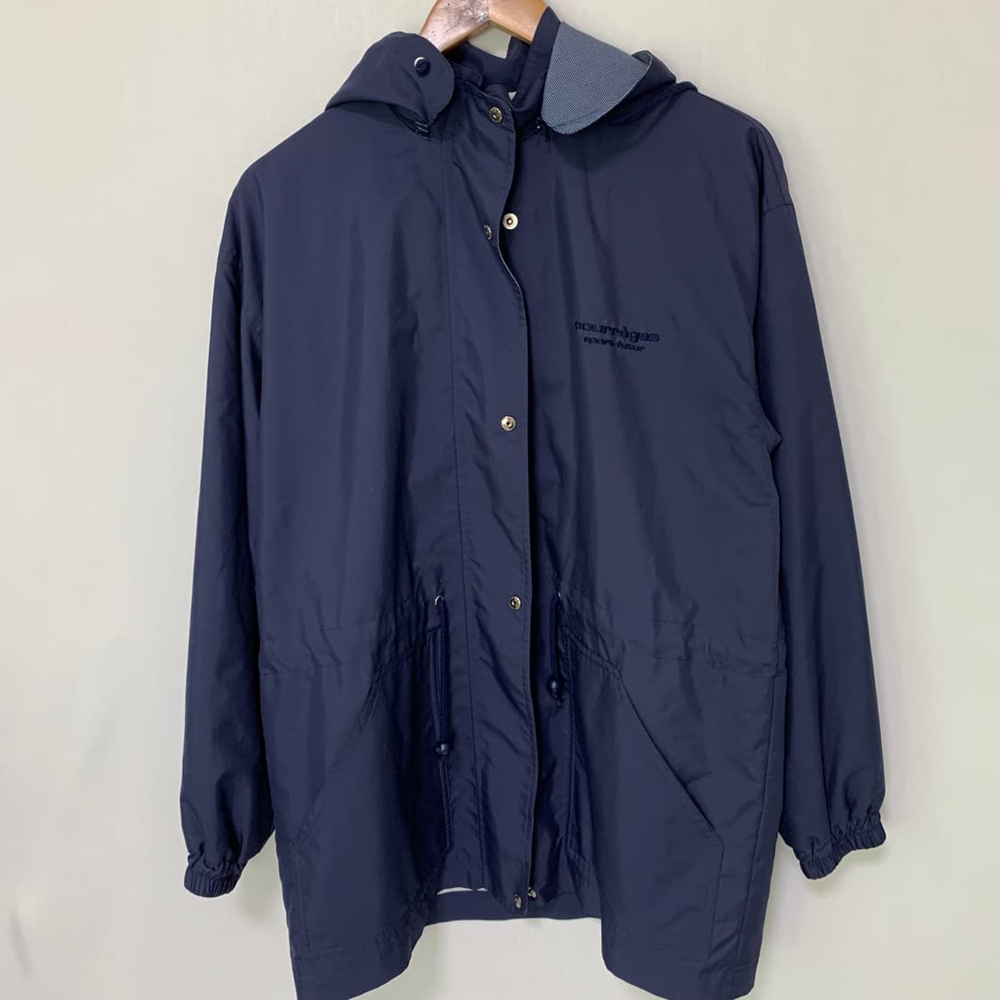 courrèges 꾸레쥬 네이비 후드 바람막이 점퍼 11 사이즈 상품이미지2