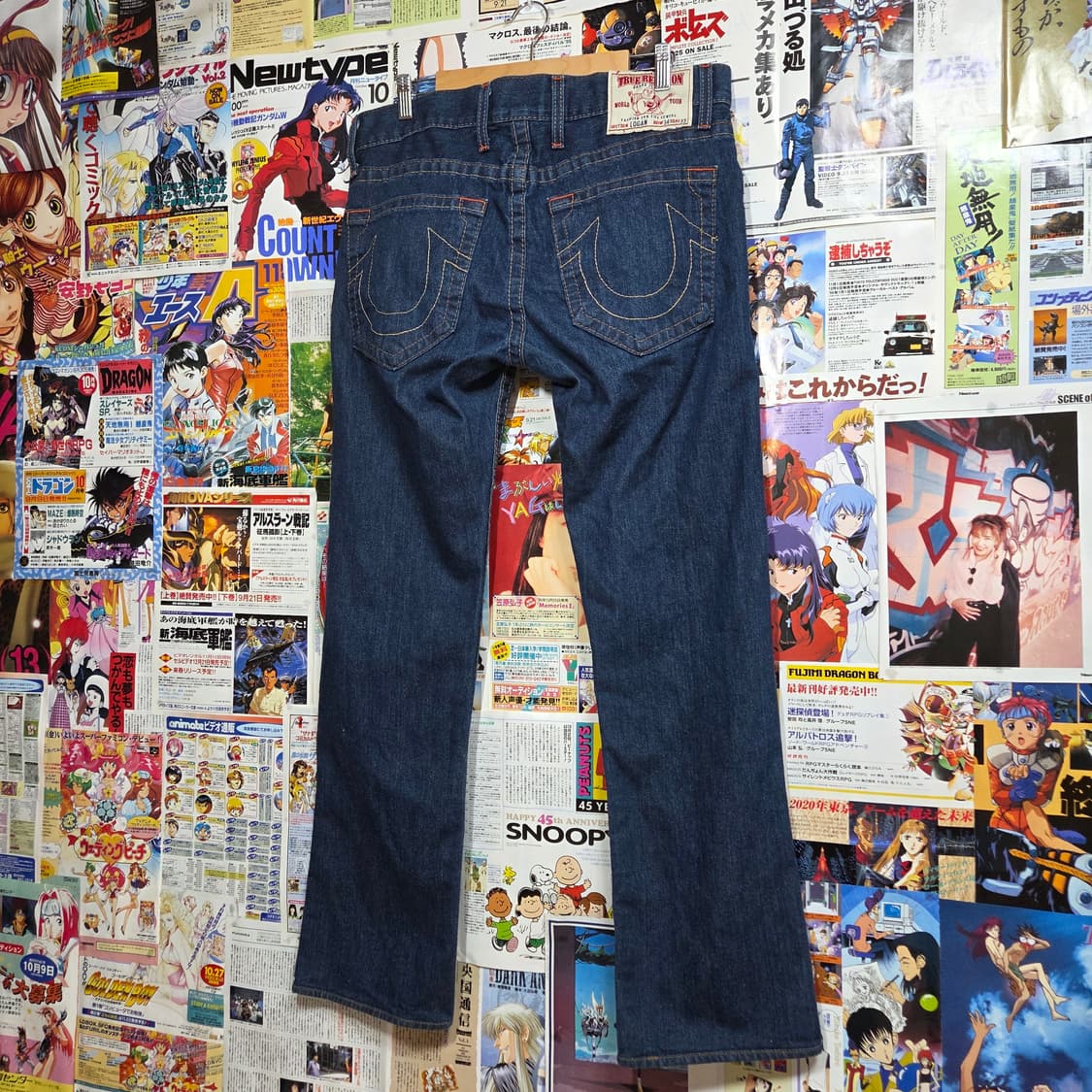 트루릴리전 LOGAN 버튼플라이 진청 데님 팬츠 상품이미지2