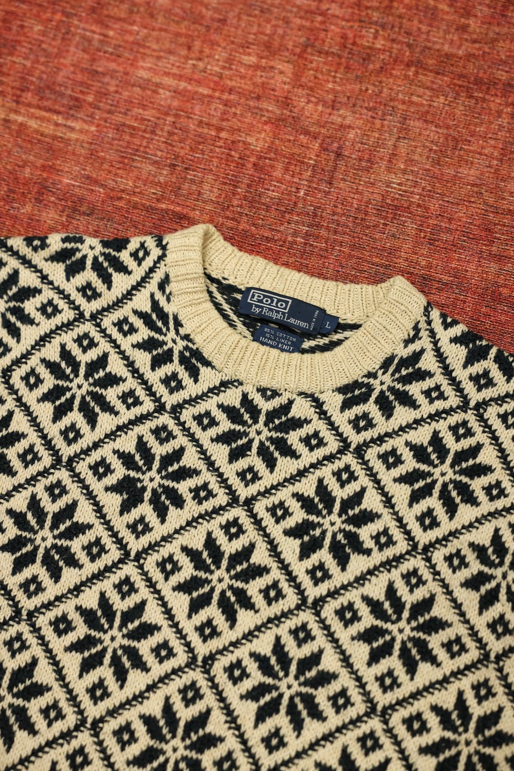 90s 빈티지 폴로랄프로렌 노르딕 니트 판매 상품이미지5