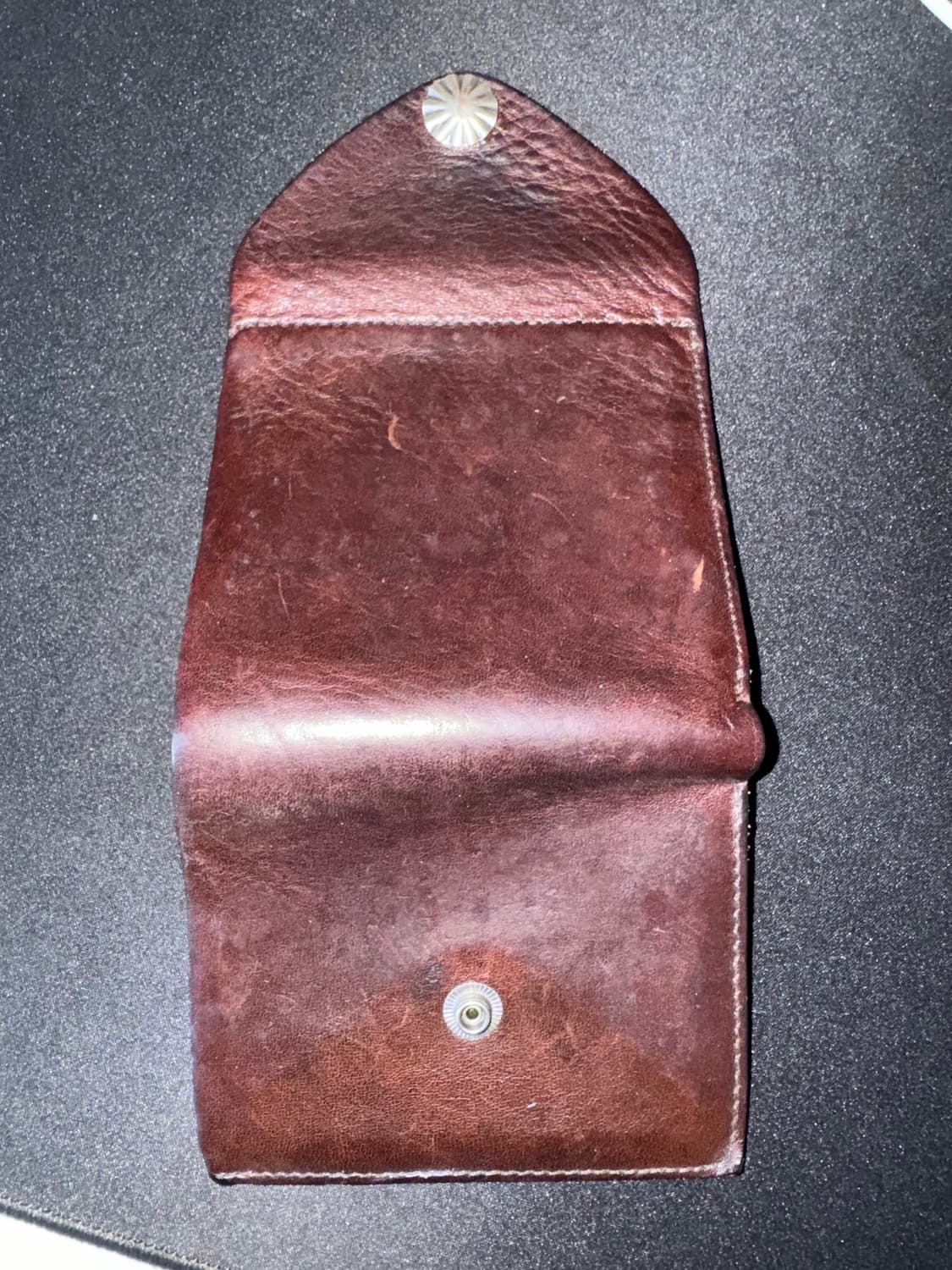 RRL 더블알엘 Double RL 콘초 레더 월렛 다크 브라운 상품이미지5