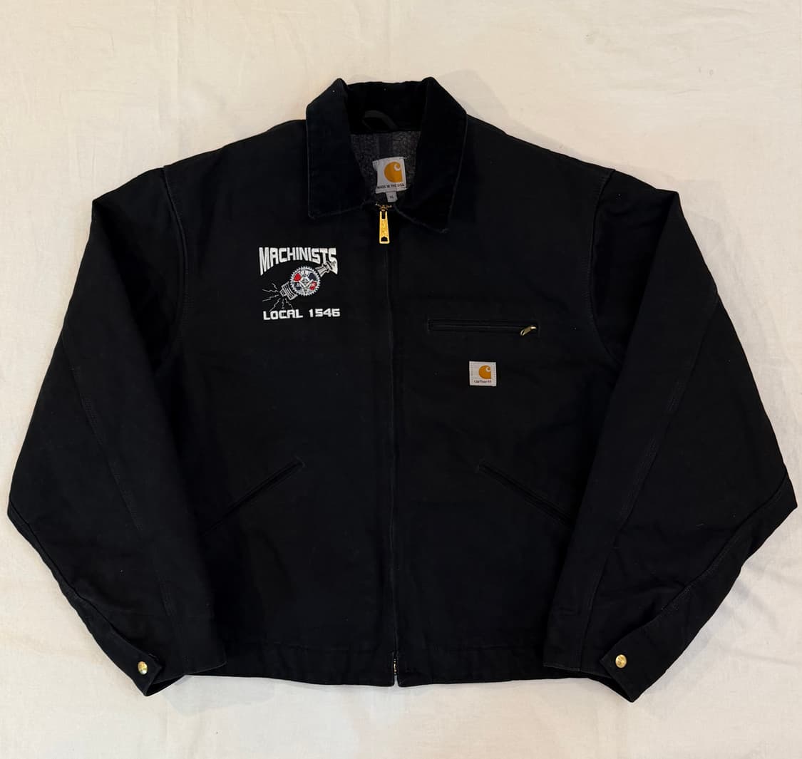 칼하트 OG 디트로이트 워크자켓 j001 블랙 상품이미지1