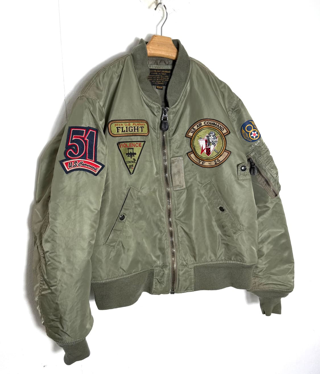 미공군 항공점퍼 ma1 봄버자켓 블루종  상품이미지1