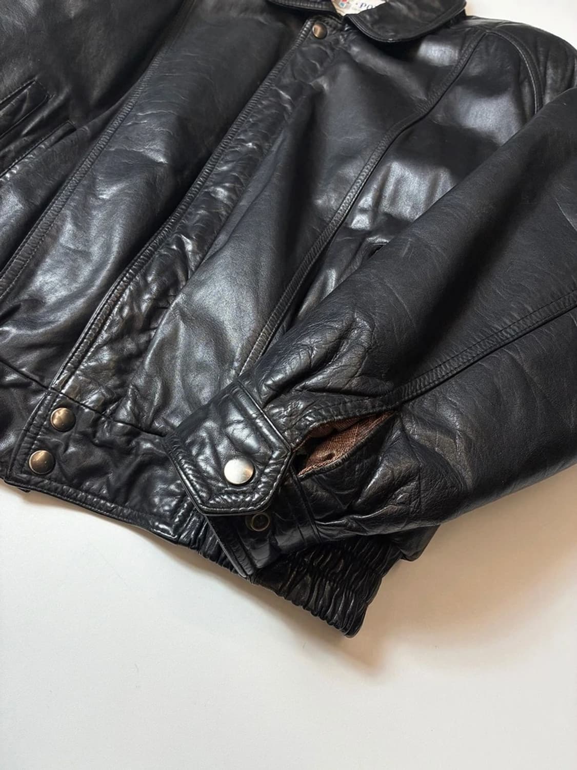 POND 90's 봄버 가죽 항공 자켓 PN8175 상품이미지4