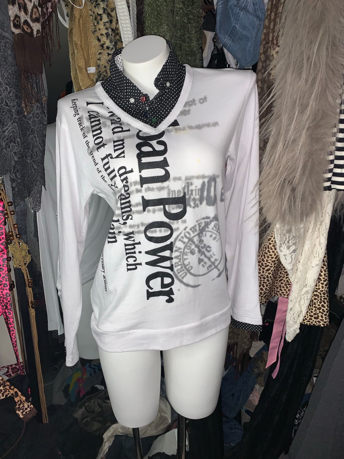 y2k 펑크 그런지 오리엔탈 프린팅티 상품이미지1