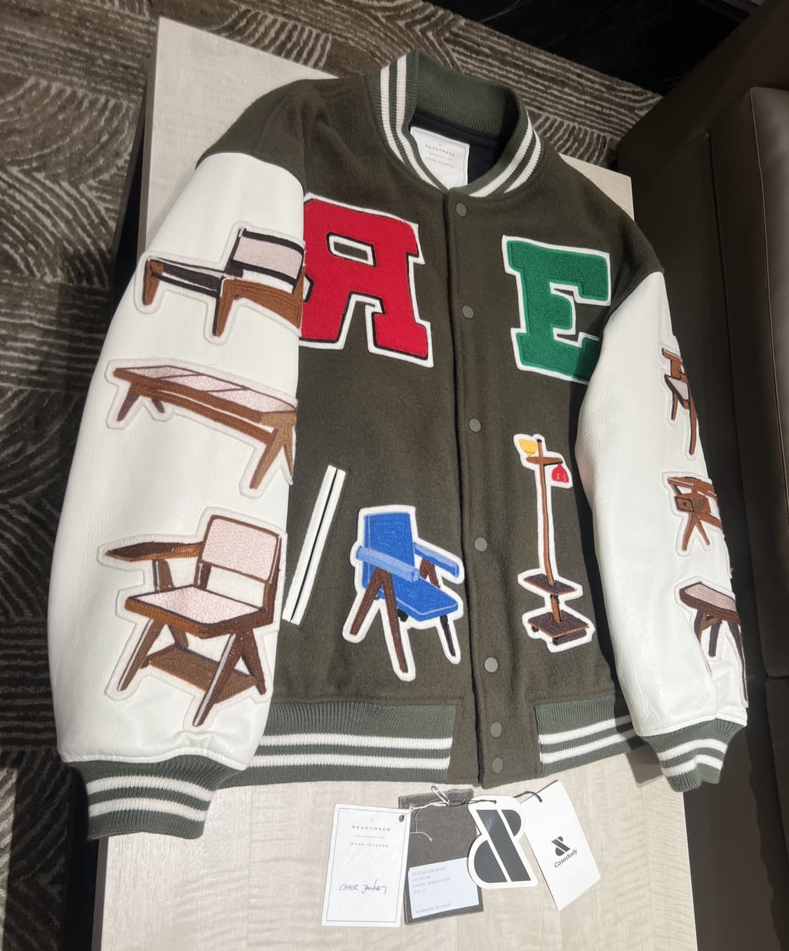 레디메이드 체어 바시티 자켓 사이즈 3 상품이미지3