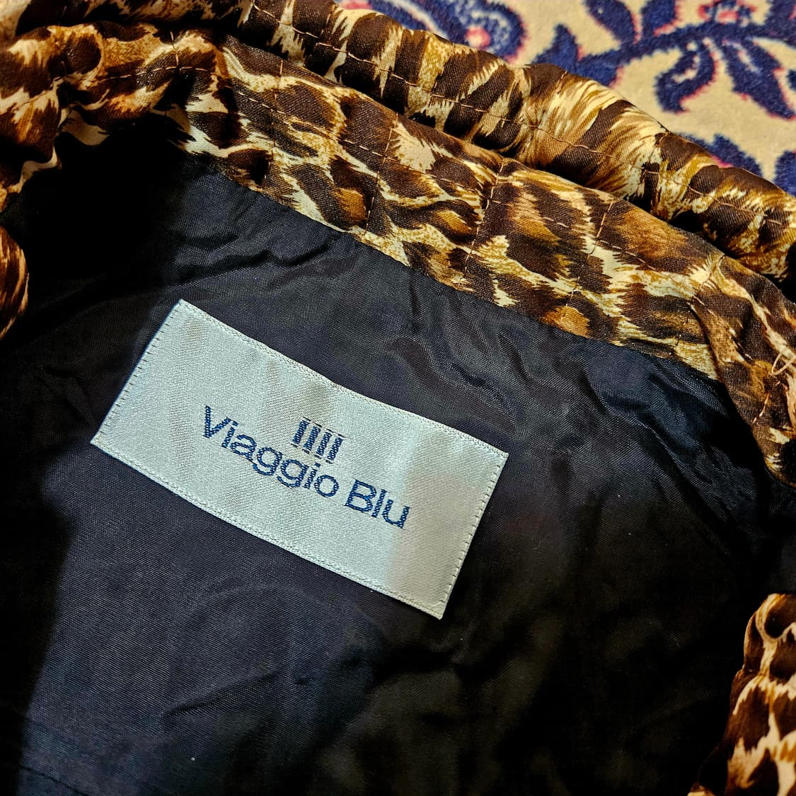 Viaggio Blu in Japan 레오파드 패딩 버튼 셔츠 자켓 2 상품이미지6