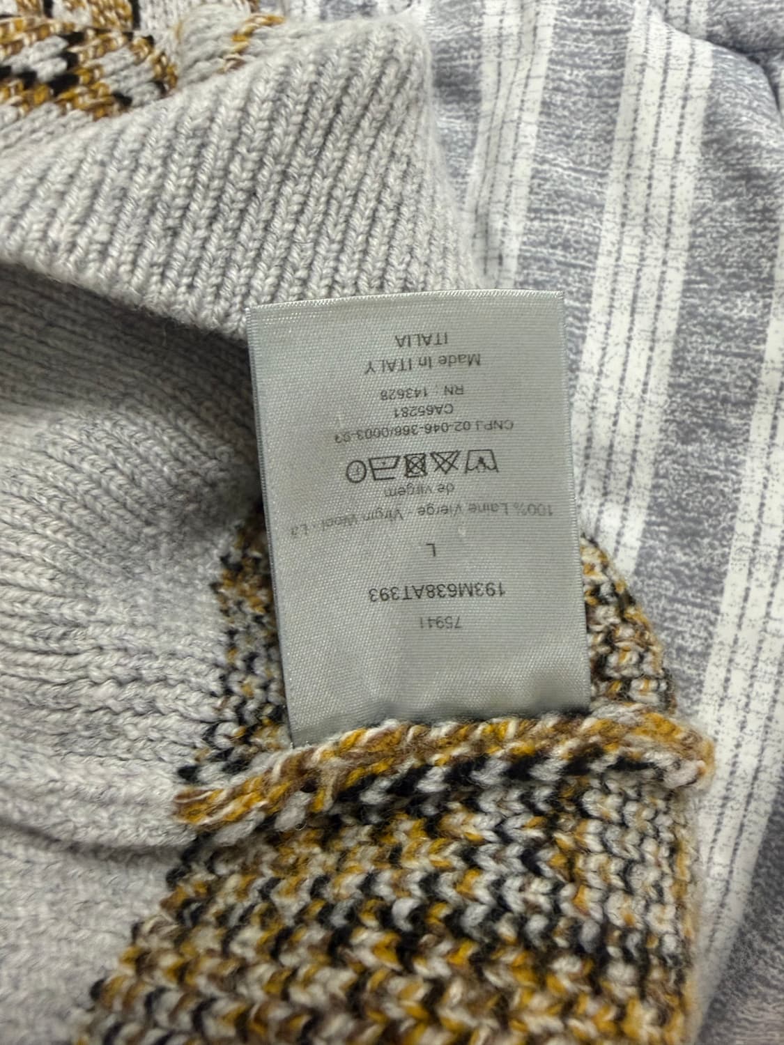 디올 오블리크 자카드 니트 L 상태 좋아요 상품이미지4