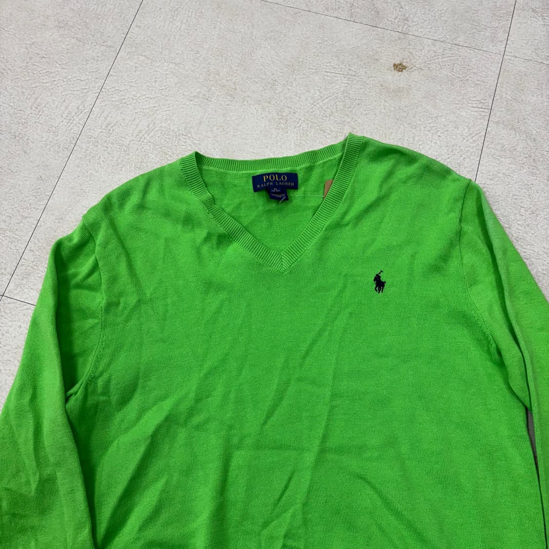 폴로 랄프로렌 그린 포니 브이넥 니트 상품이미지2