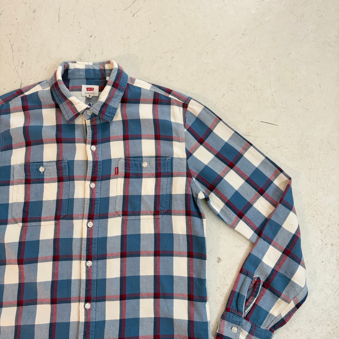 리바이스 빈티지 플란넬 체크셔츠 M 상품이미지2