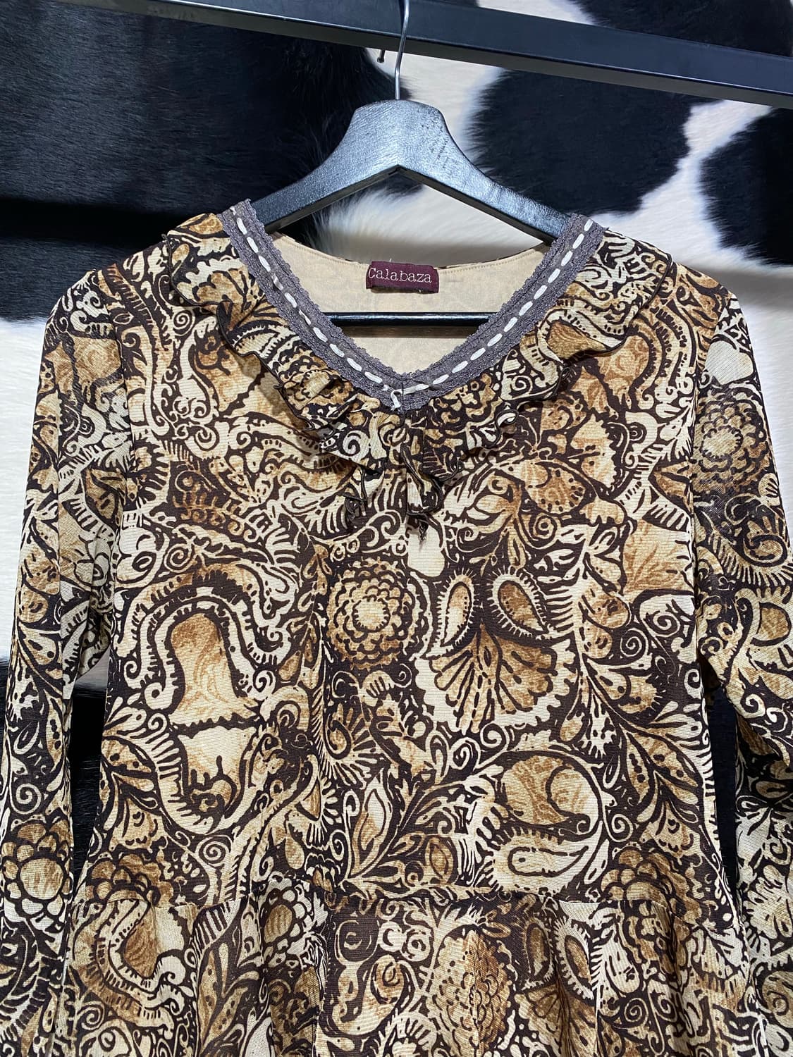 Calabaza 오리엔탈 프릴 롱슬리브 상품이미지3