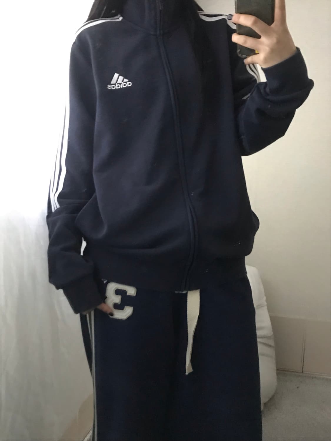 아디다스 네이비 면집업 상품이미지1