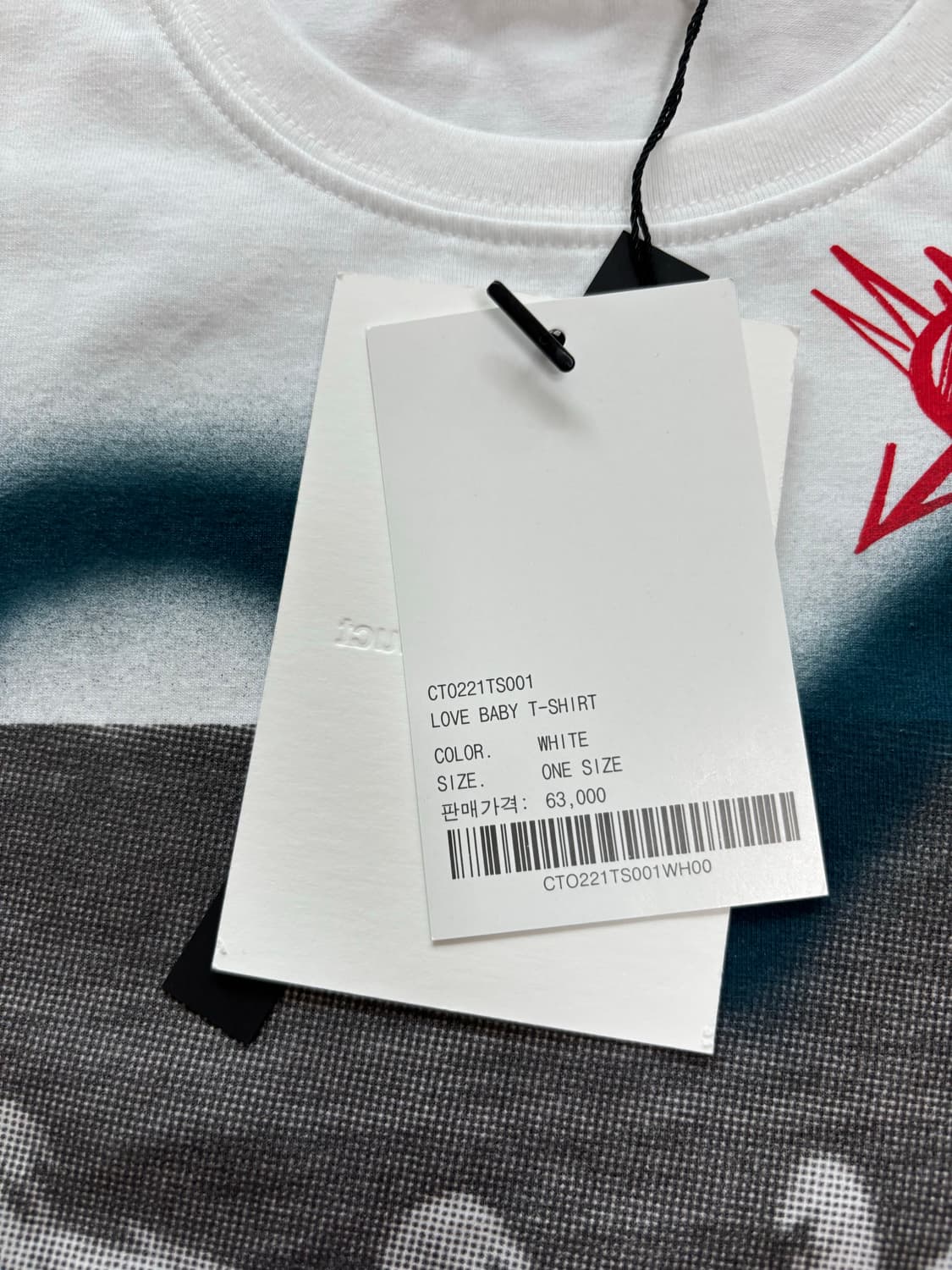 TheOperProduct LOVE BABY 티셔츠 화이트 팝니다. 상품이미지2