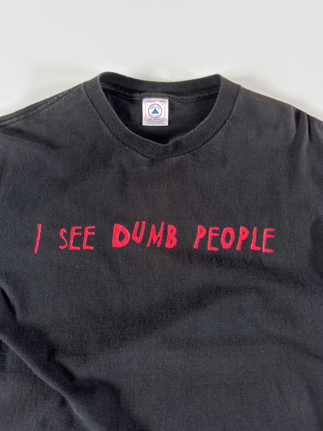 00s i see dumb people 빈티지 패러디 티셔츠 상품이미지2
