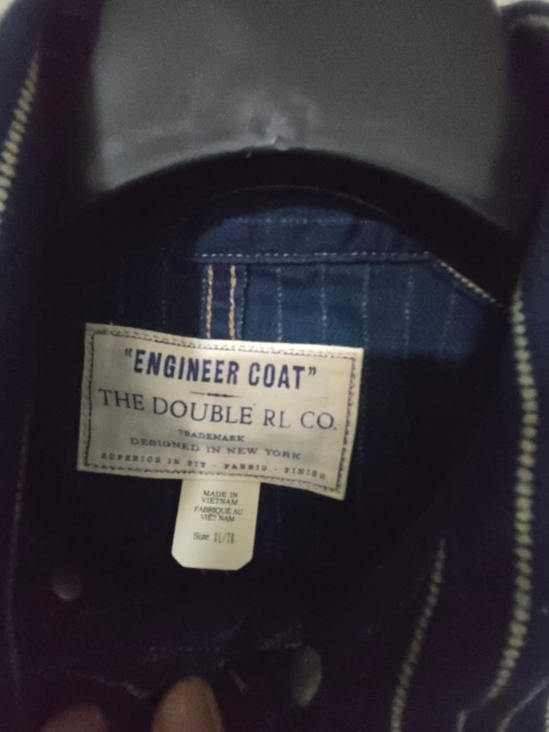 rrl 25ss 스트라이프 엔지니어 코트 와바시 커버올 상품이미지3