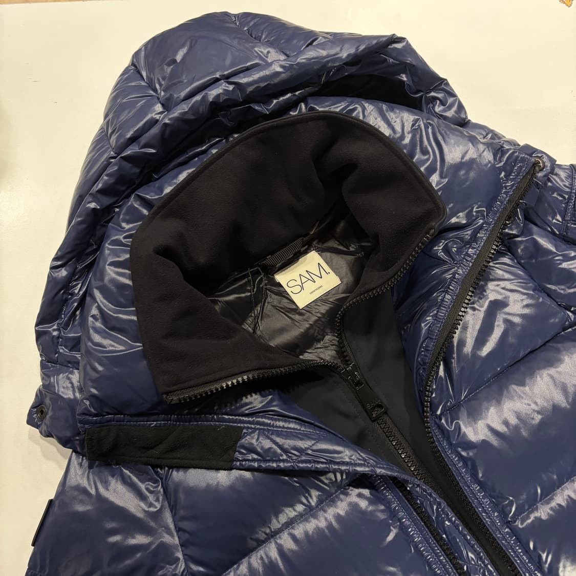 S.A.M. 샘 뉴욕 네이비 광택 패딩 점퍼 B875 상품이미지3
