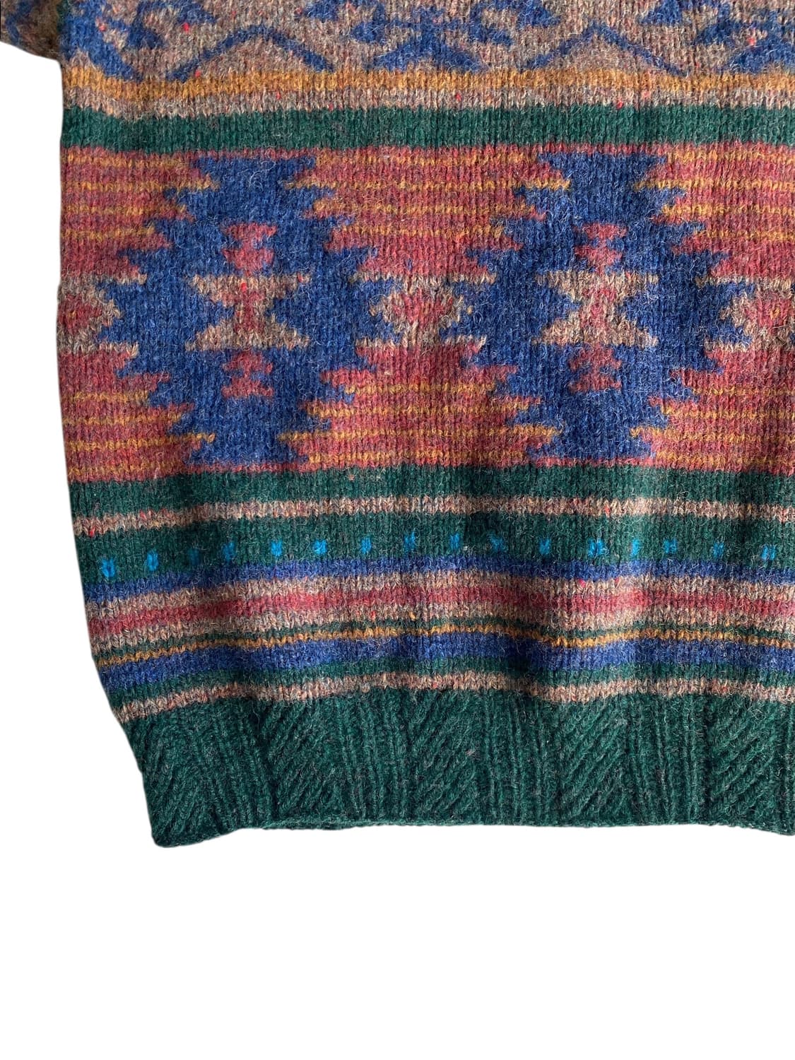 90's 울리치 핸드니트 네이티브 패턴 스웨터  상품이미지4