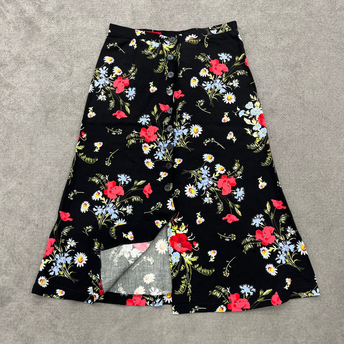 36 겐조 플라워 패턴 롱스커트 상품이미지2