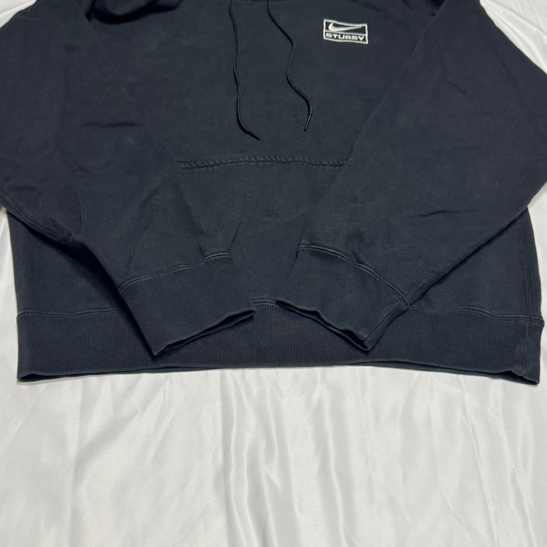 [S] 나이키 x 스투시 NRG RA 워시드 풀오버 후드 블랙 상품이미지2