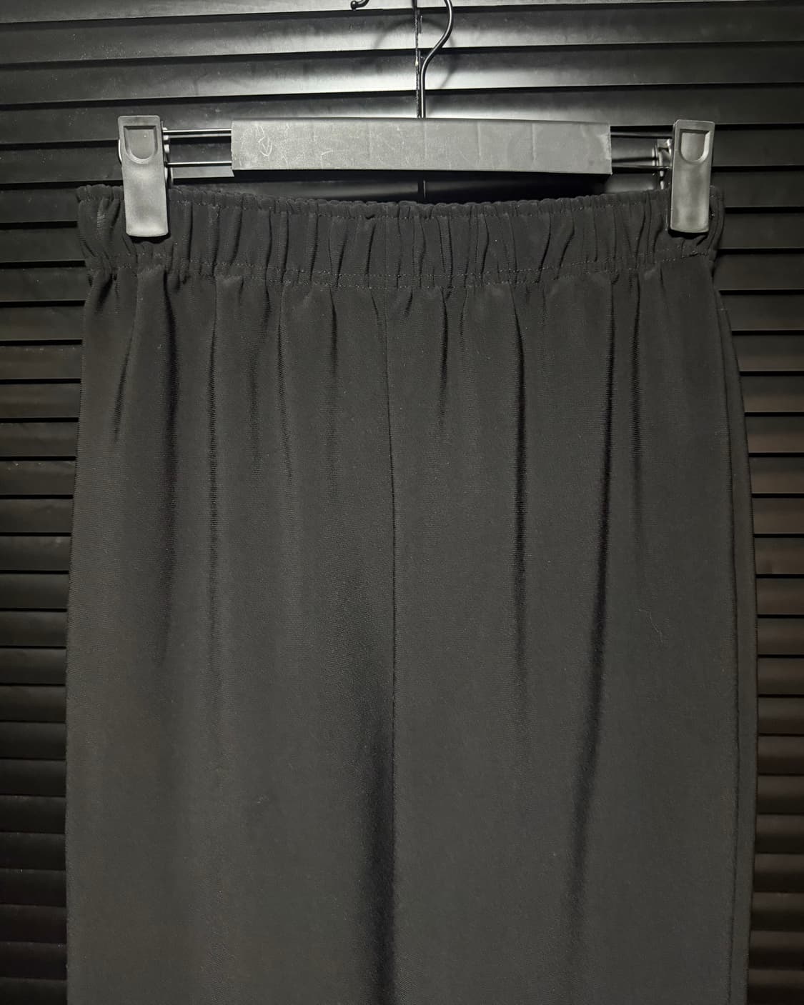 R9 부츠컷 플레어진 나팔 바지 트랙 팬츠 트레이닝 밴딩 와이드 S 블랙 상품이미지2