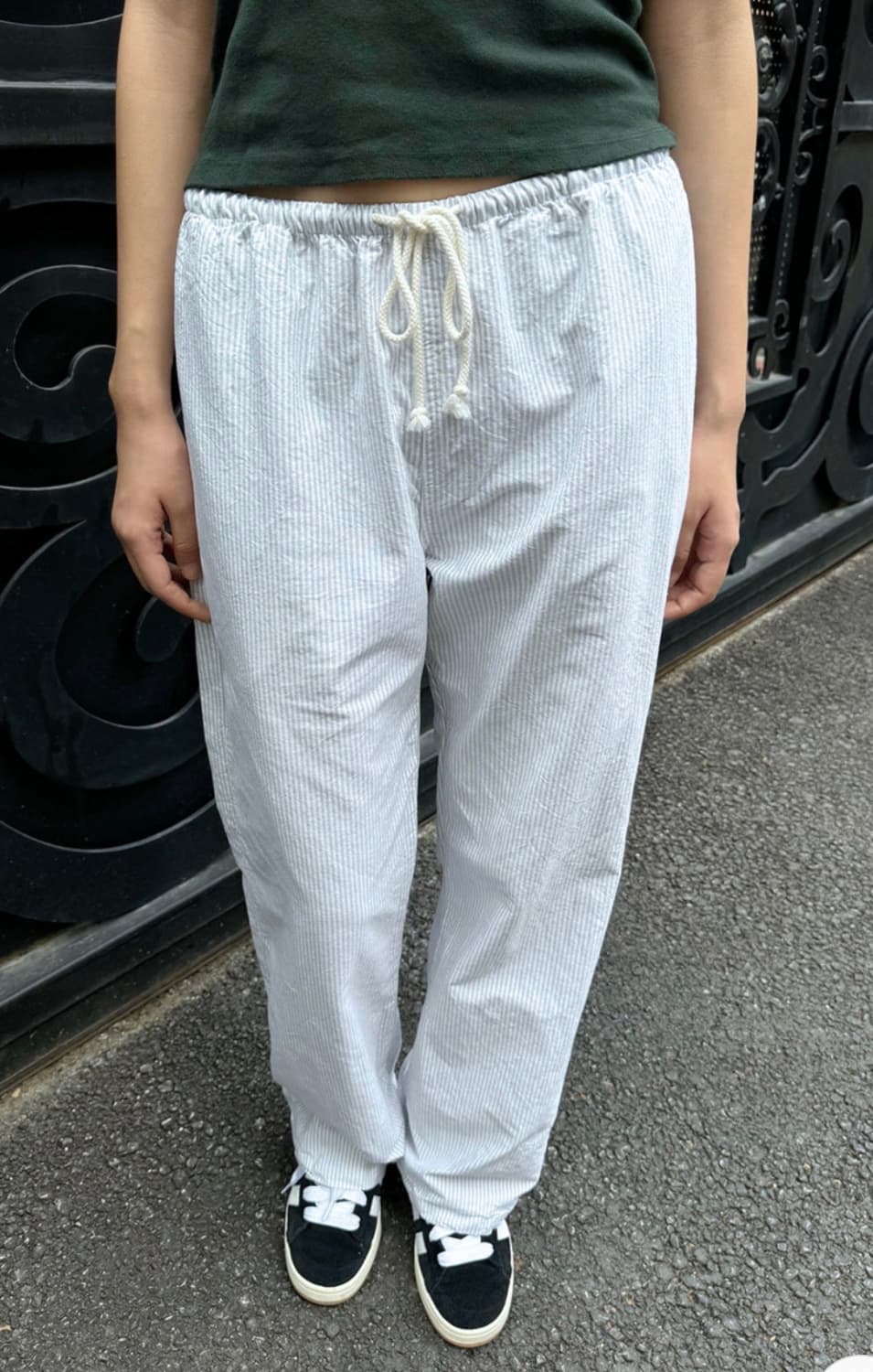 브랜디멜빌 아나스타샤 스트라이프 린넨 팬츠 상품이미지1