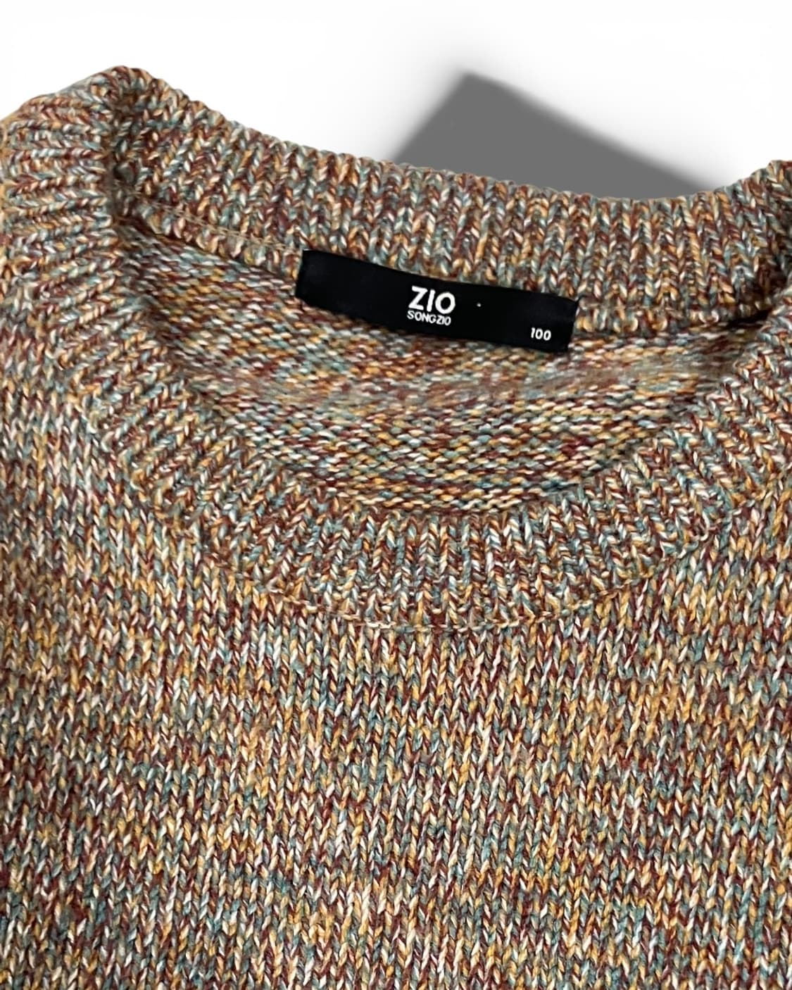 지오송지오 브라운 톤 니트 스웨터 100 상품이미지1