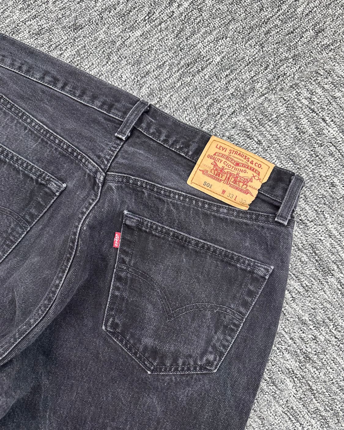 (허단40)00'S 리바이스 501 워싱블랙-M1256 상품이미지6