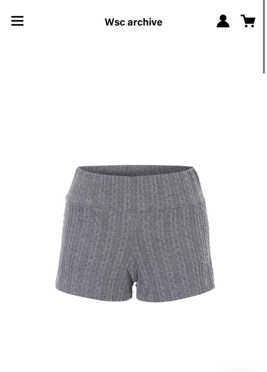 Wsc아카이브 cable shorts 003 상품이미지1