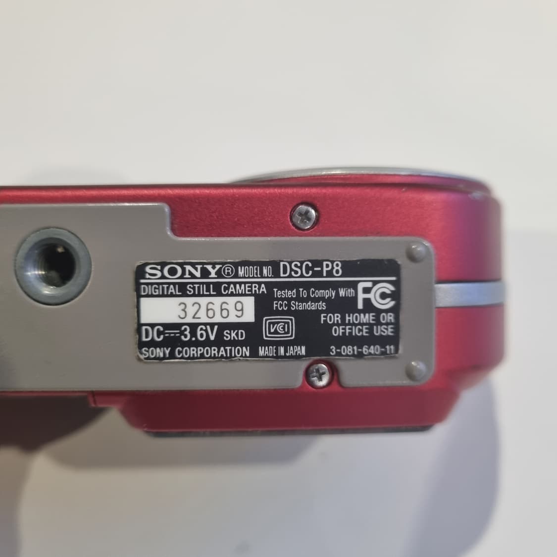 일본 소니 빨강 디카 사이버샷 빈티지카메라 작동ok 레트로 똑딱이 상품이미지7