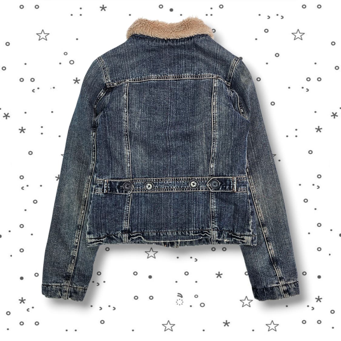 S Abecrombie 아베크롬비 데님 퍼 자켓 상품이미지5