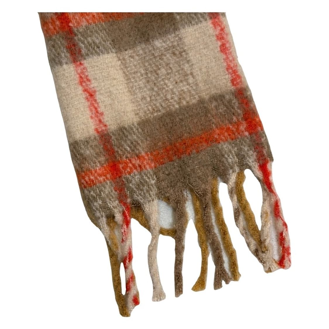 MANGO 체크 머플러 상품이미지3