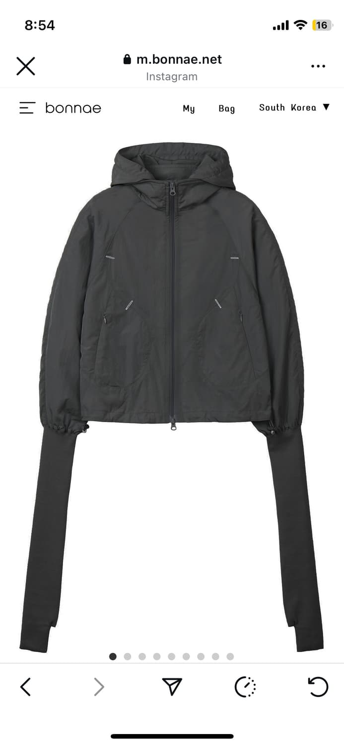 Bonnae 본네 바람막이 블랙 공홈품절 1사이즈 상품이미지1