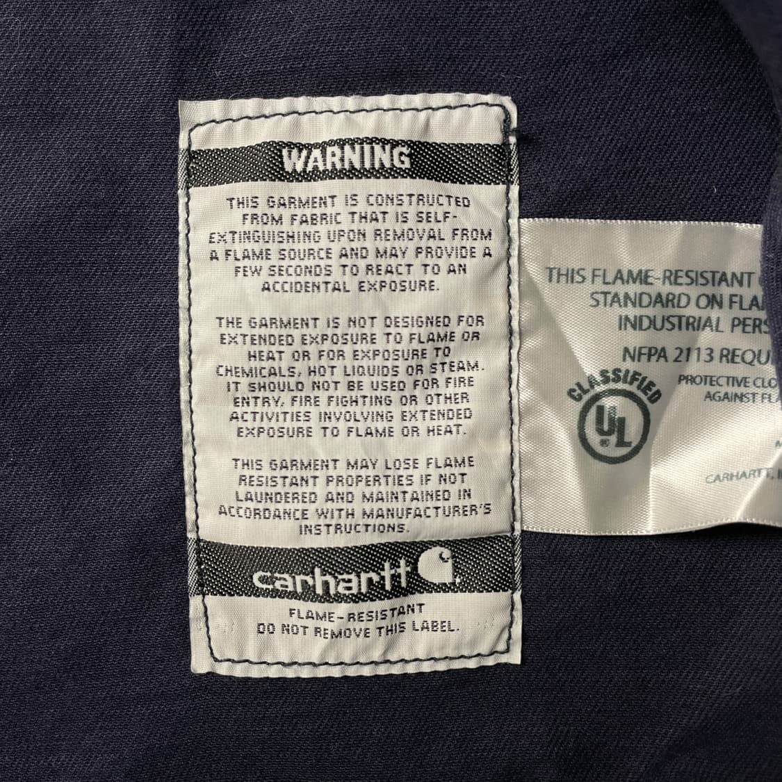 CARHARTT 칼하트 빈티지 네이비 플랩포켓 워크 셔츠 A00884 상품이미지9