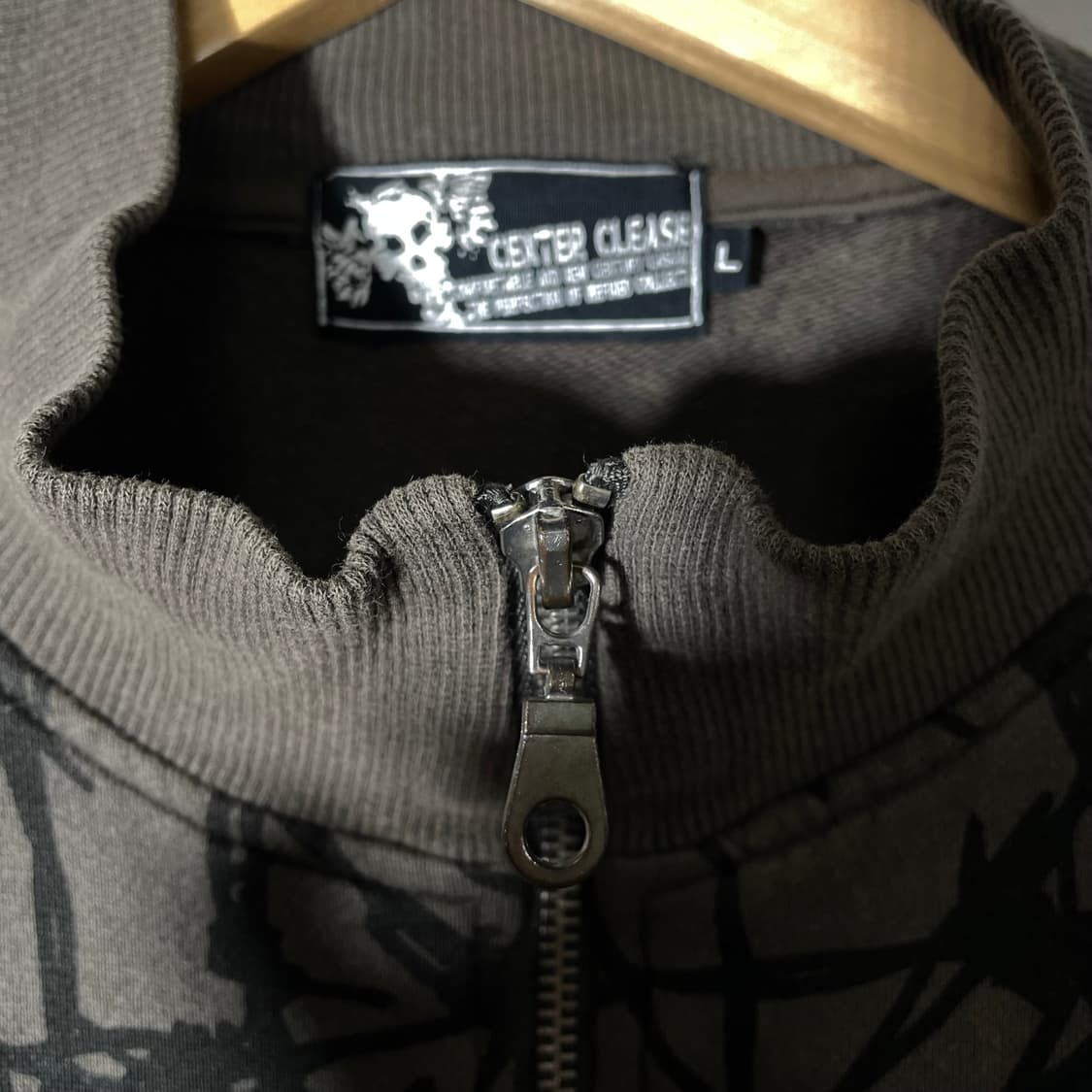 빈티지 펑크 지뢰계 집업 L 상품이미지5