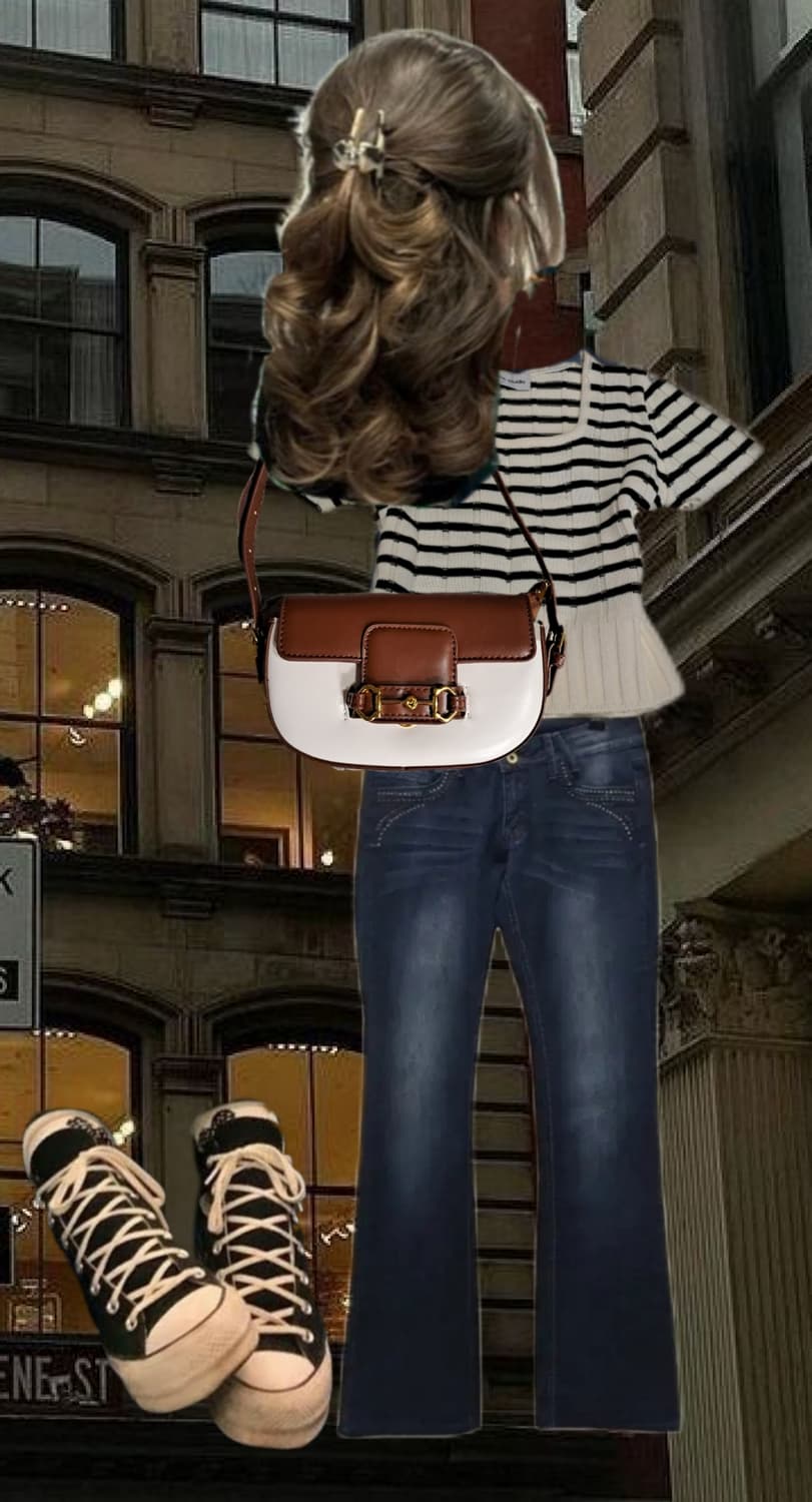 🌆다운타운걸 코디세트 (상의,하의,가방) 상품이미지1