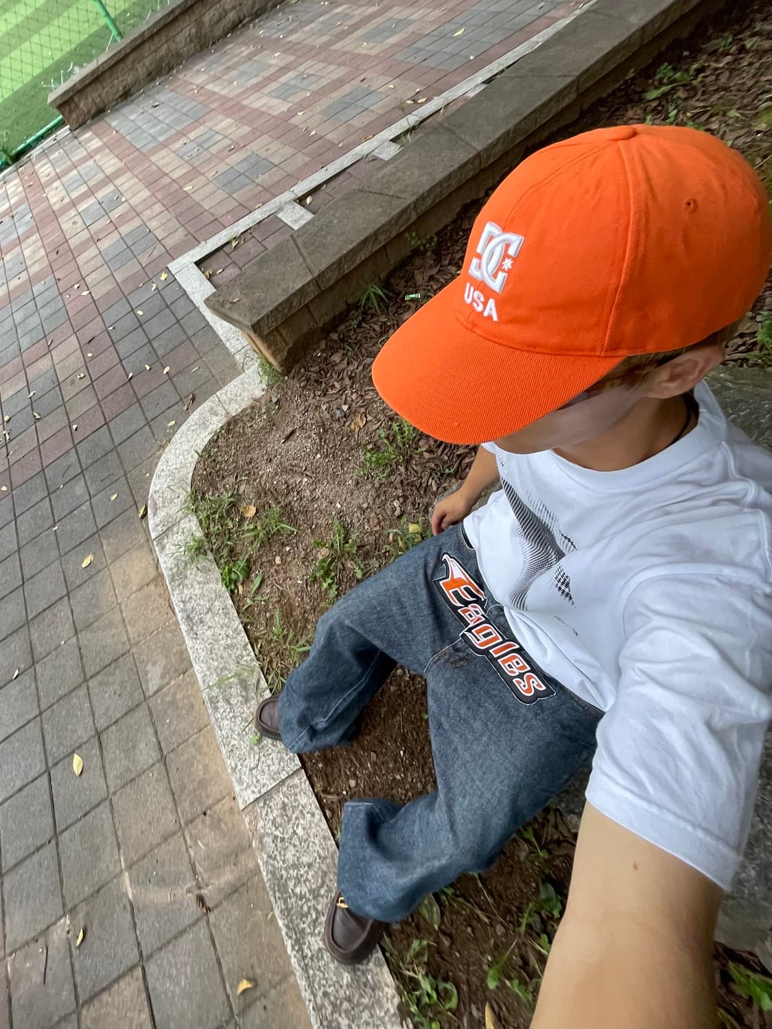 yaga 한화 이글스 커스텀 루즈핏 데님팬츠 상품이미지8
