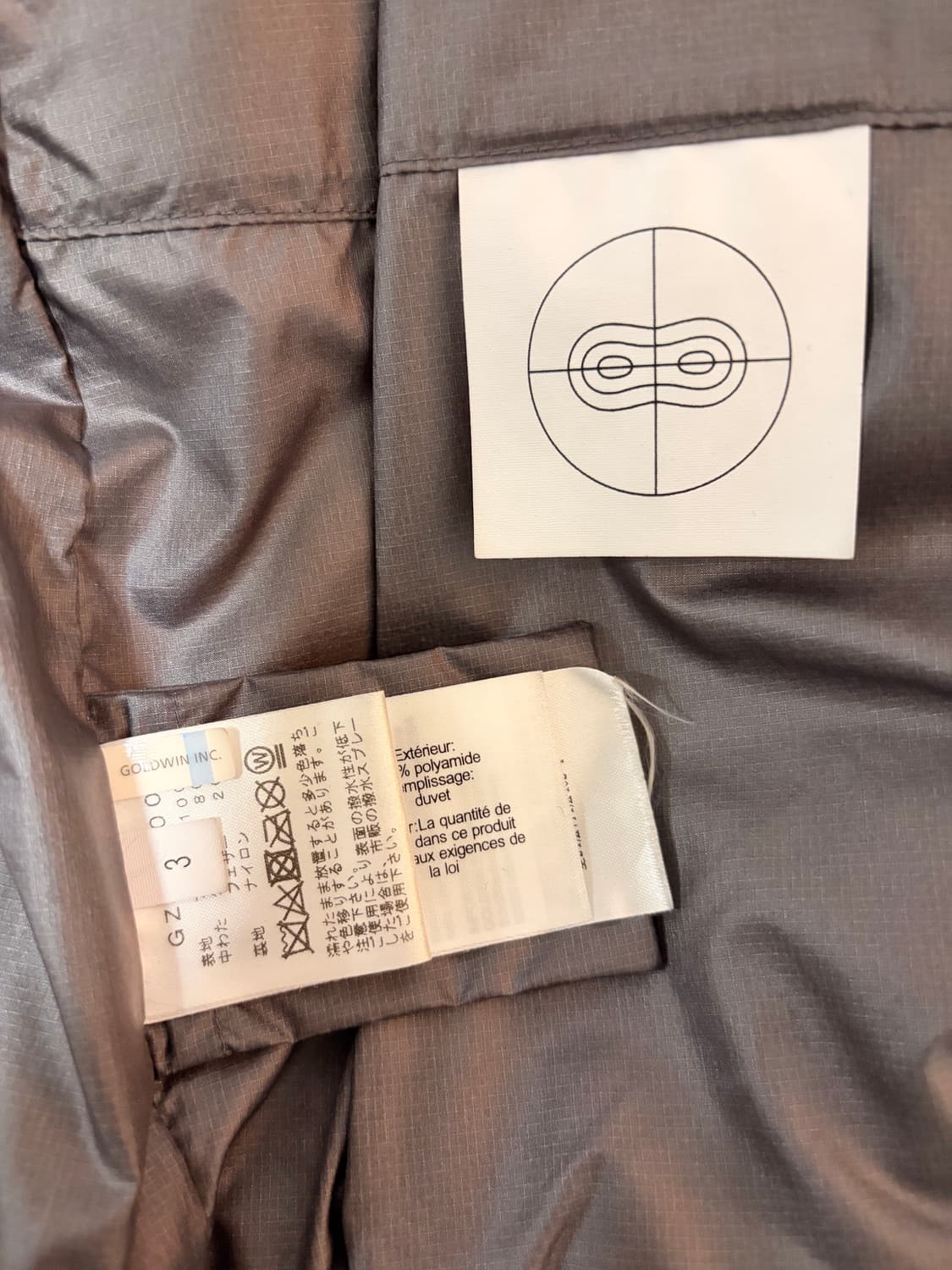 [3/L] 골드윈0 / 3D 쓰리디멘셔널 다운자켓 / 리드 그레이 상품이미지7